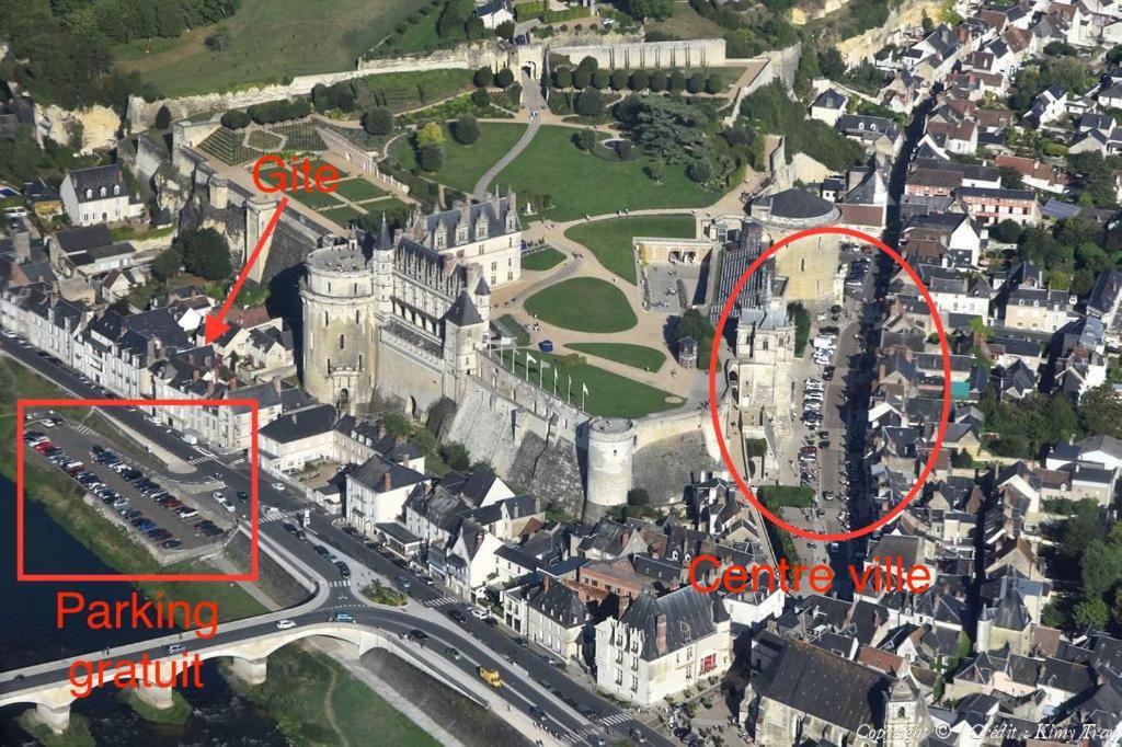 En Plein Coeur : Charmant Gite Centre Amboise Esterno foto